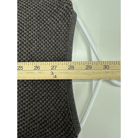 Joan Vass Womens Cardigan Size 1 Brown Button Up Long Sleeve Pockets - Picture 10 of 11